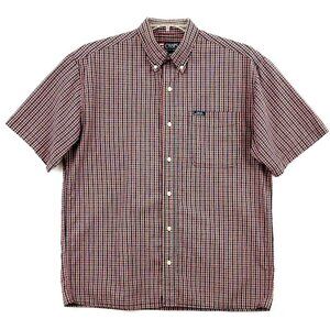 Ralph Lauren Chaps Men's Shirt Sz M Short Sleeve Button Down Red/Black Check